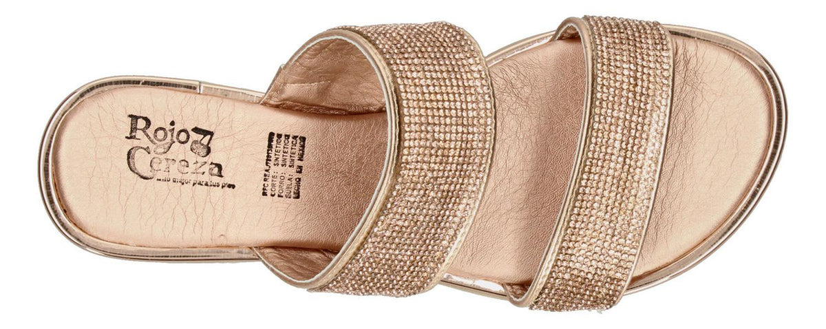 Sandalias Rojo Cereza Rose Gold Para Mujer [rce63], foto 9 de 10