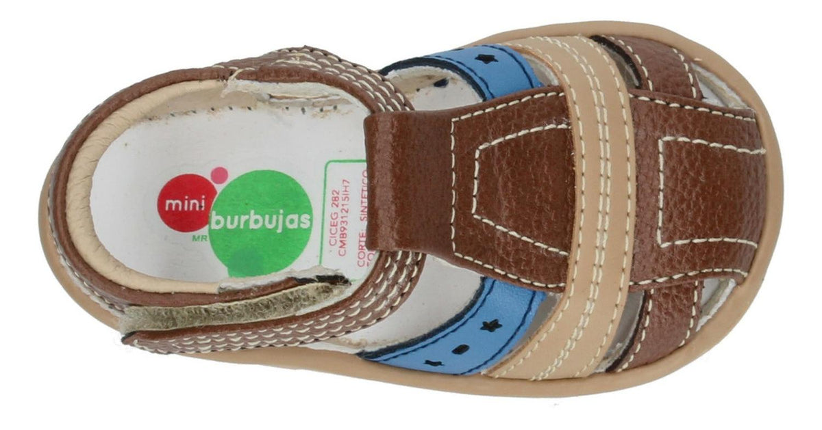 Sandalias Mini Burbujas Para Niño 12-241-s70 Cafe [mnb224], foto 8 de 10