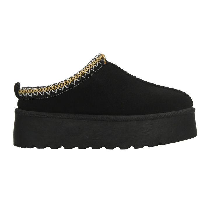 Zueco Berlin Dama Negro Casual Chunky Plataforma Mujer
