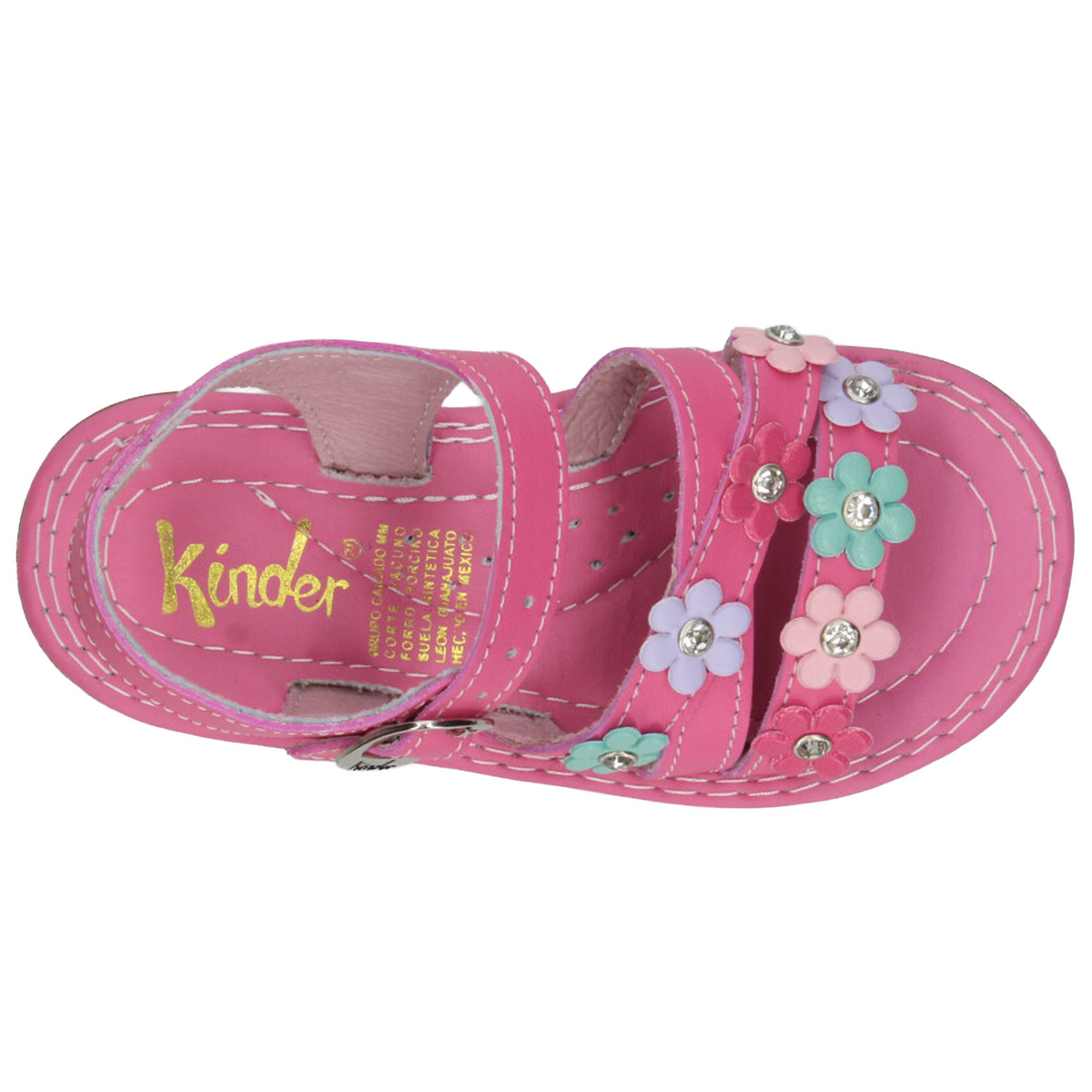 Sandalias Kinder Niña Rosa Casual Infantil T14-18, foto 8 de 10