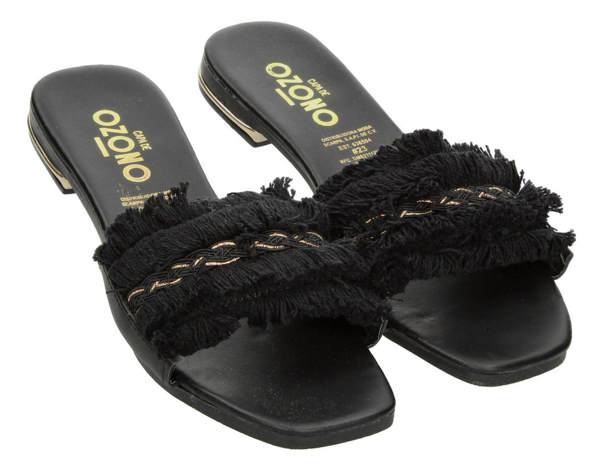 Sandalias Ozono Negro Para Mujer [ozo2916], foto 3 de 10