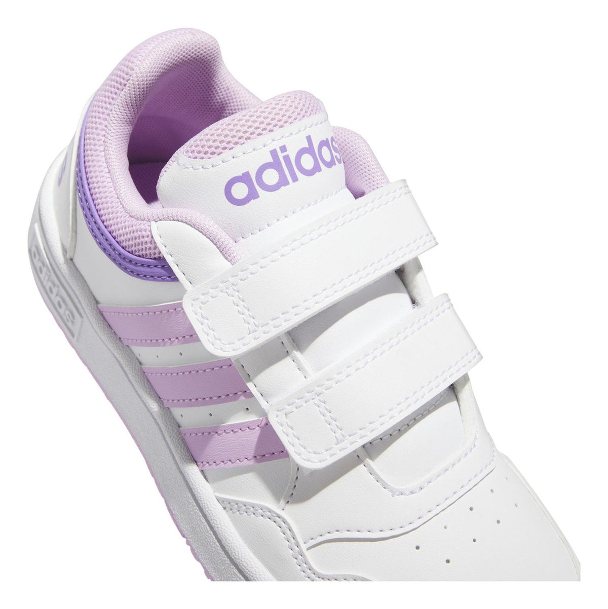 Tenis Blanco Niña adidas Hoops 3.0 Rosa Originales Casuales Sneakers Ligeros Cómodos Sin Cintas, foto 5 de 10