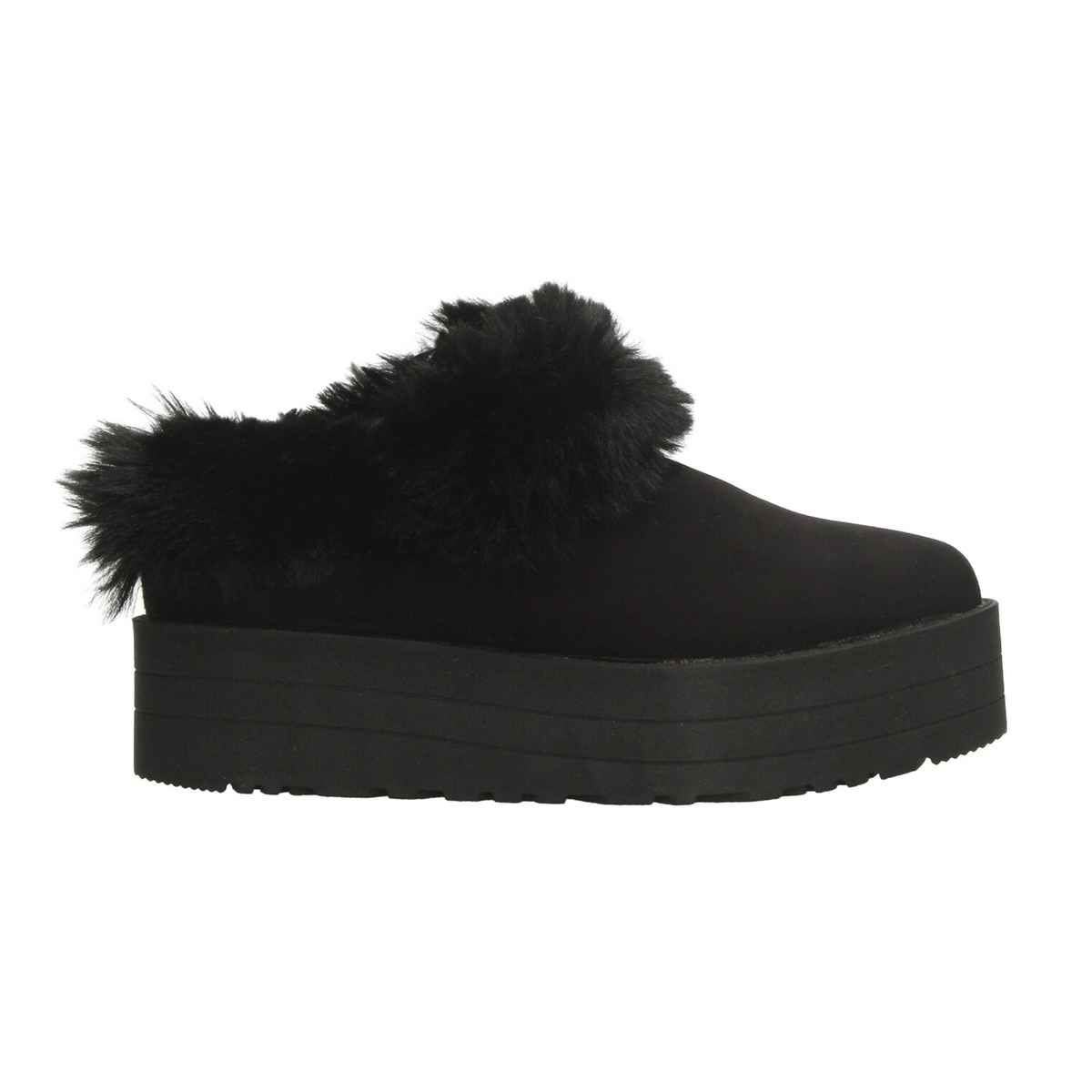 Zueco Rojo Cereza Dama Negro Pantufla Plataforma Casual Mujer, foto 10 de 10