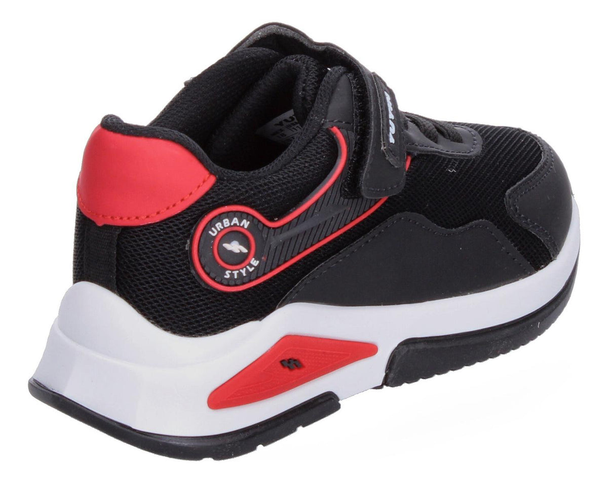 Tenis Yuyin Negro Con Velcro Cintas Elásticas Para Niño, foto 5 de 8