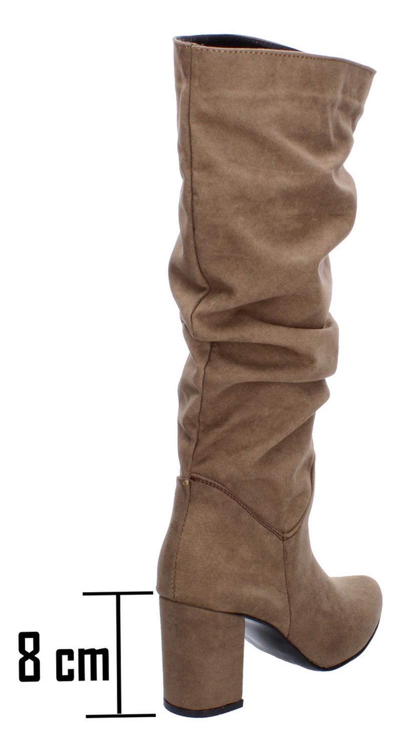 Bota Rojo Cereza Cafe Para Mujer [rce59], foto 4 de 10