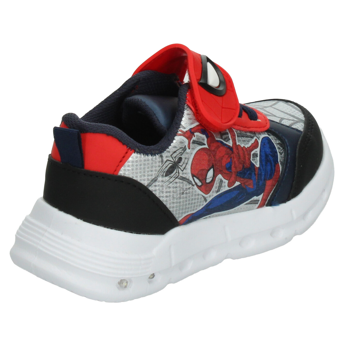 Tenis Marvel Spiderman Niño Negro Casual Led Infantil T18-22, foto 3 de 10