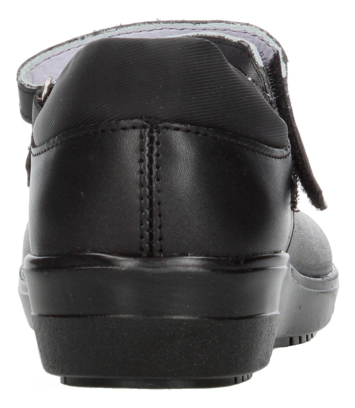 Zapato Yuyin Escolar Negro Con Velcro Para Niña T18-22, foto 7 de 10