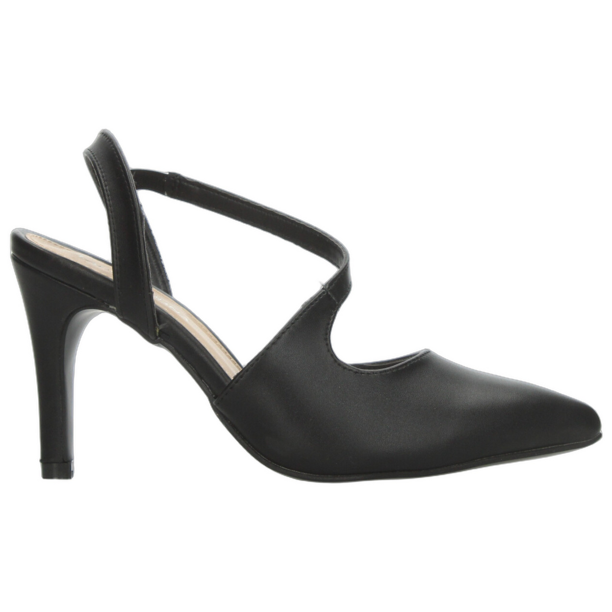 Zapatillas Paulina Dama Negro Formal Tacón Puntiagudo Mujer, foto 1 de 10