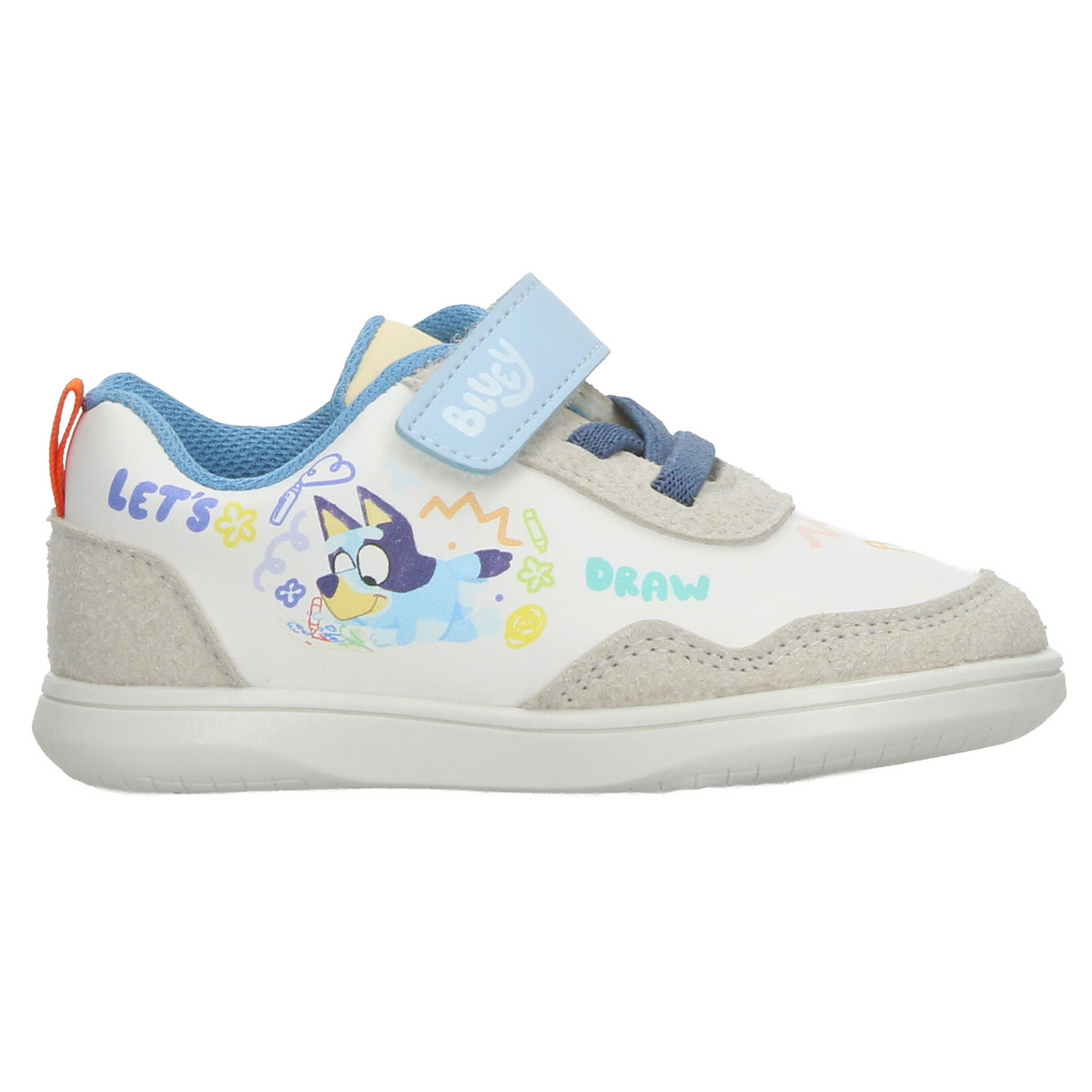Tenis Bluey Niño Blanco Casual Adhesivo Infantil T15-18, foto 1 de 10