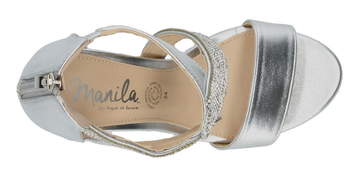 Zapatillas Manila Para Mujer M-2009 Plateado [mla335], foto 8 de 10