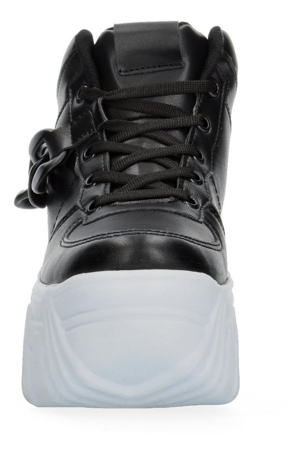 Tenis Bota Con Plataforma Negro Para Mujer [mad24], foto 7 de 11