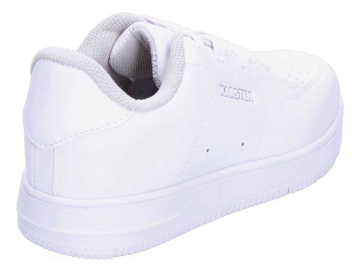 Tenis Escolar Karsten Blanco Con Cintas Para Niño T22-24, foto 5 de 8