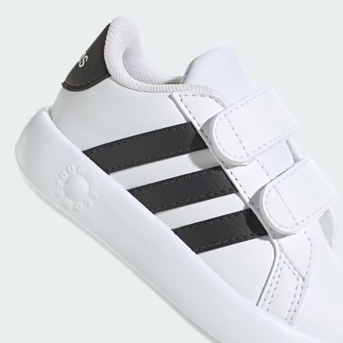 Tenis Blanco adidas Niño Toddler Grand Court 2.0 Sneakers Ligero Original Doble Velcro Ajustable, foto 5 de 10