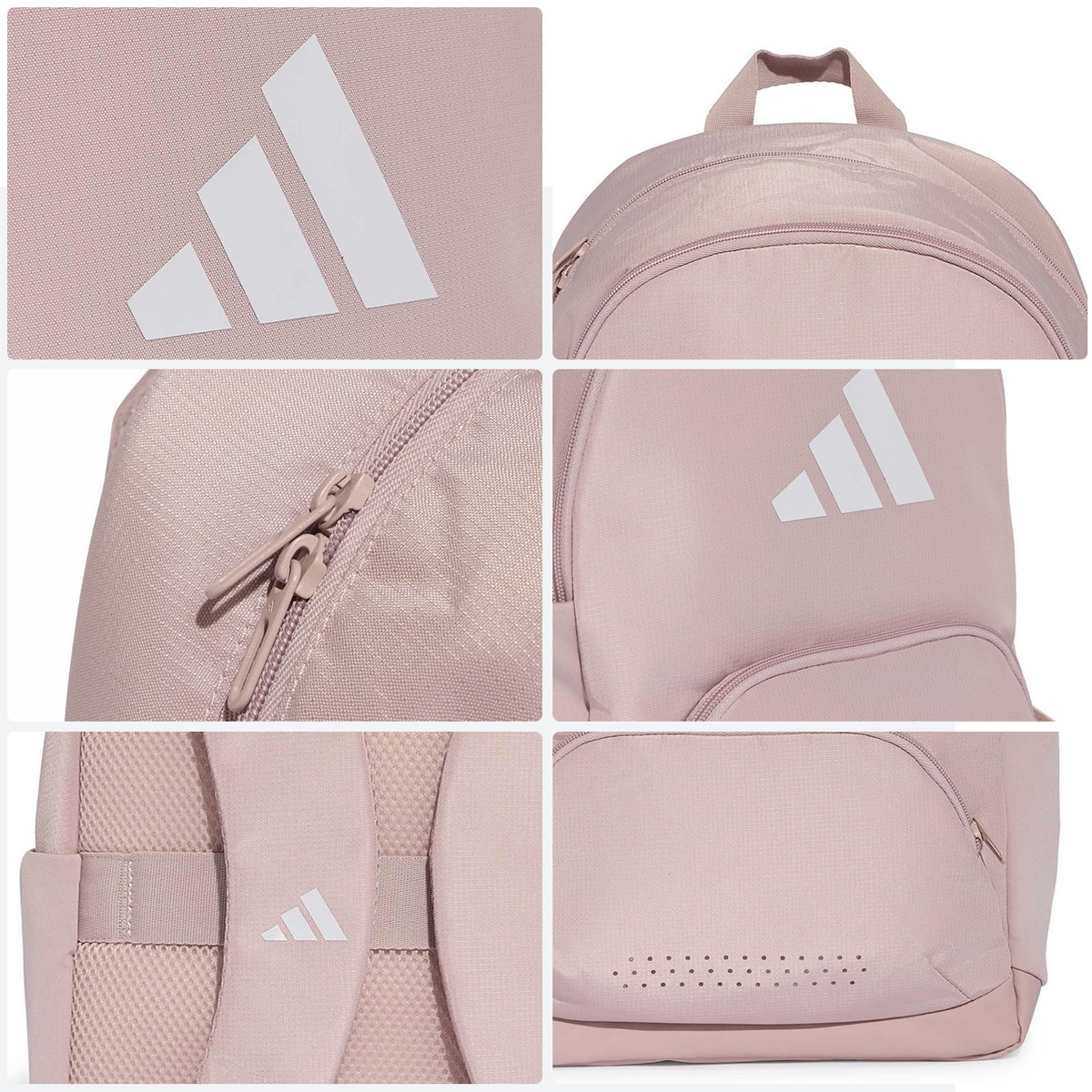 Mochila Adidas Defender Dama Rosa Escolar Impermeable Mujer 20L, foto 7 de 10