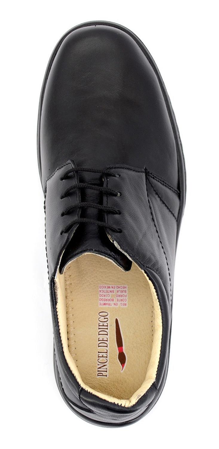 Zapato De Vestir Pincel De Diego Para Hombre 600 Negro [pdd3, foto 5 de 6