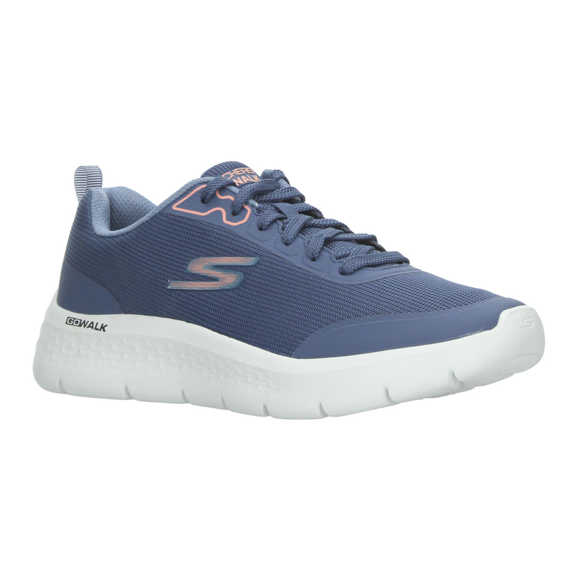 Tenis Skechers Go Walk Flex Dama Azul Deportivo Cintas Mujer, foto 2 de 10