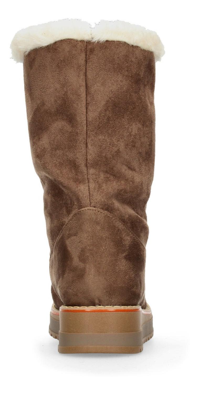 Bota Rojo Cereza Para Mujer 7002 Cafe [rce17], foto 7 de 10