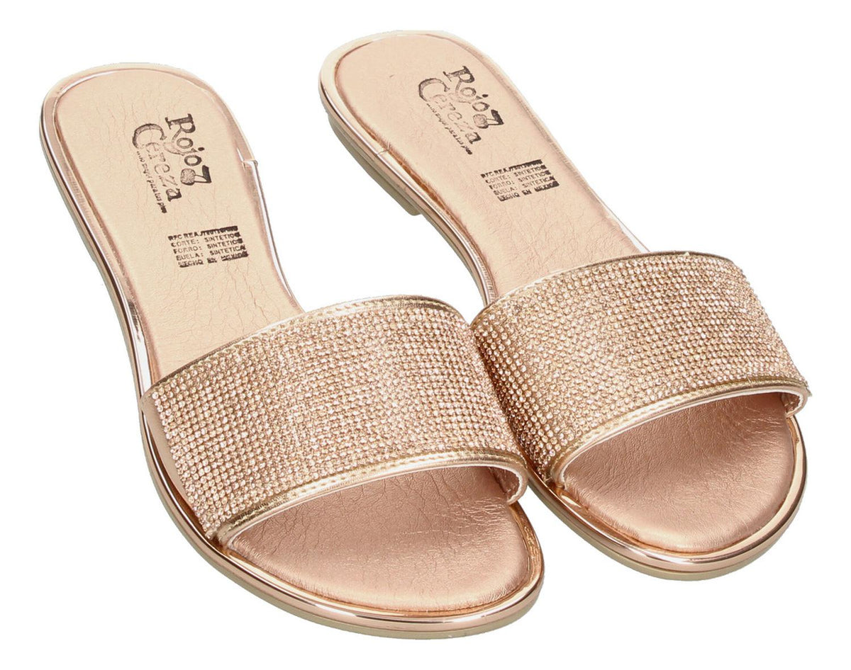 Sandalias Rojo Cereza Rose Gold Para Mujer [rce60], foto 3 de 10