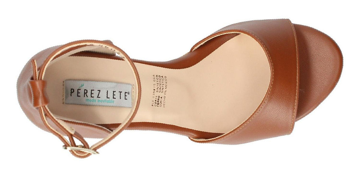 Sandalias Perez Lete Para Mujer 84027 Cafe [plt204], foto 5 de 6