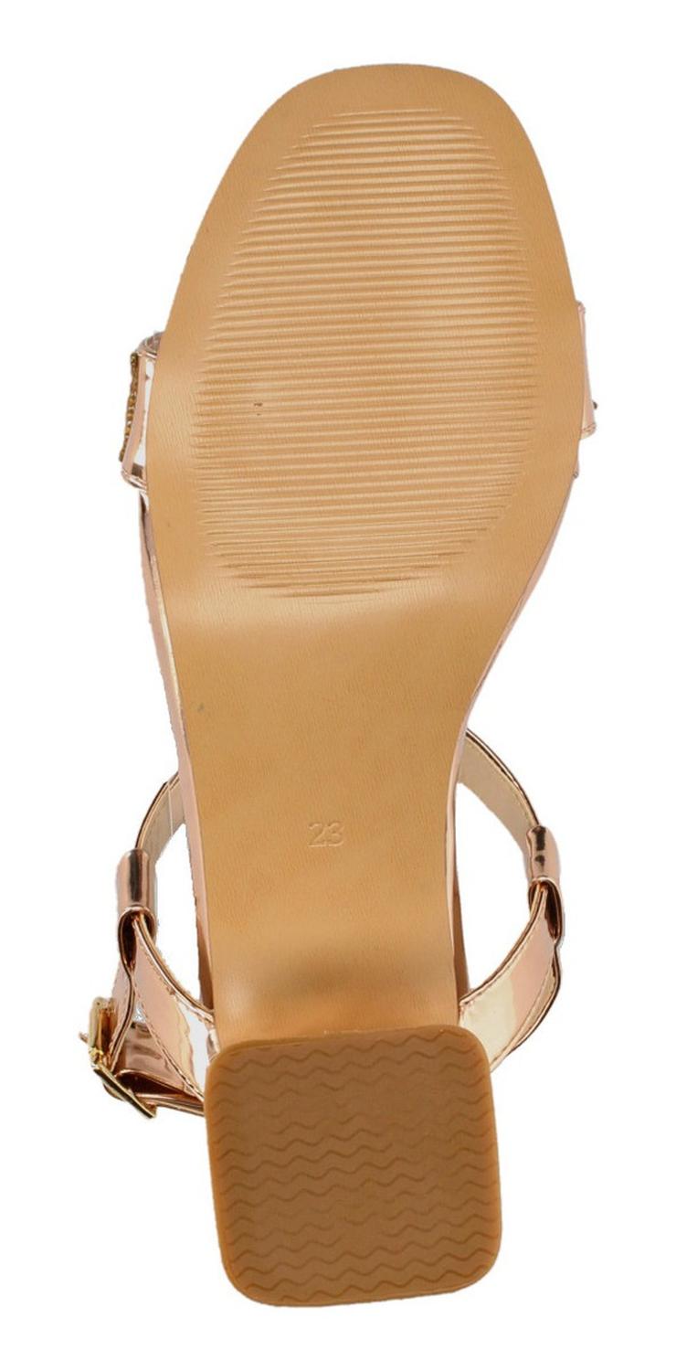 Sandalias De Fiesta Manila Para Mujer 972 Dorado [mla323], foto 9 de 10