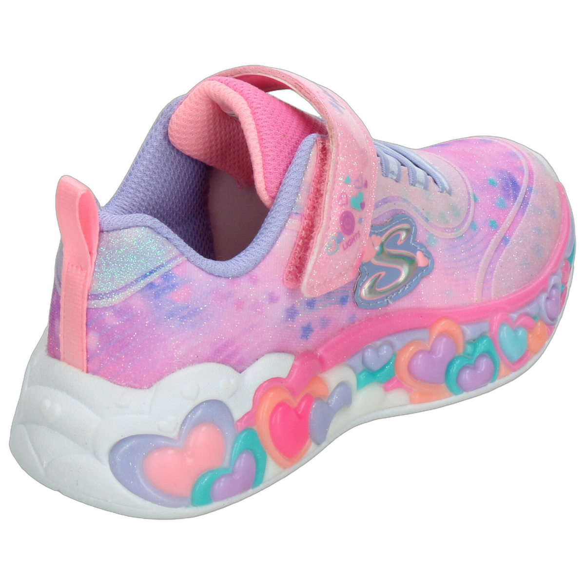 Tenis Skechers Heart Lights Niña Rosa Casual Led Infantil T17-22, foto 3 de 10
