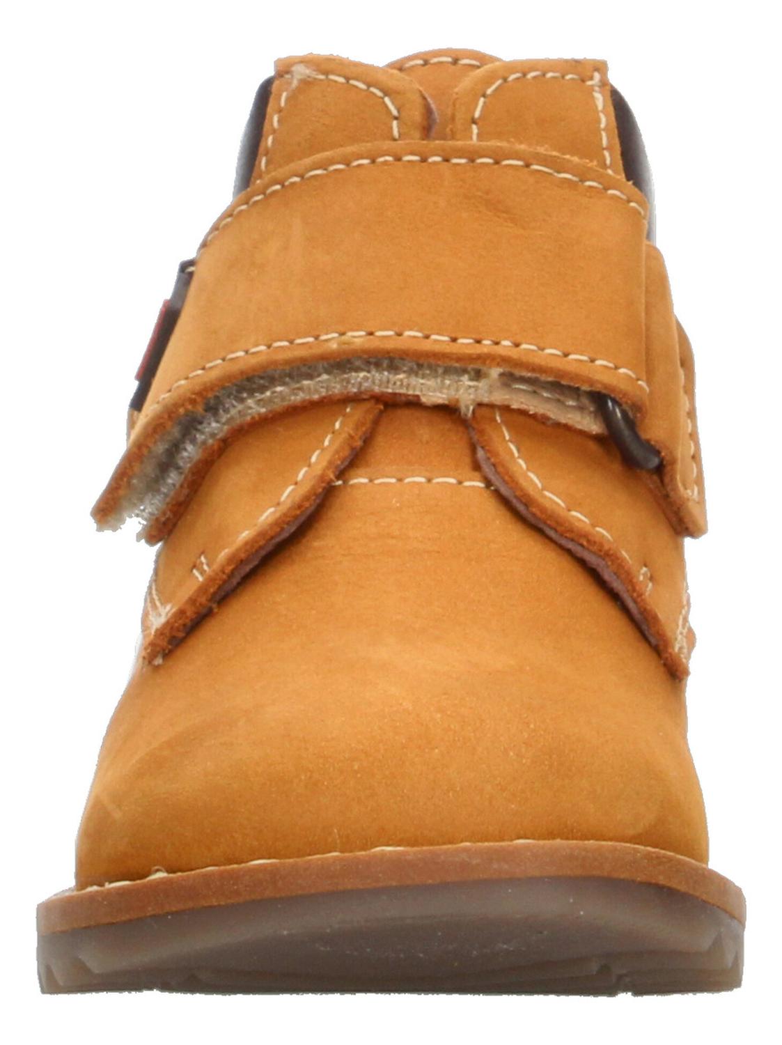 Bota Niño Coqueta Audaz Café Camello Casual Velcro Ajustable, foto 6 de 10