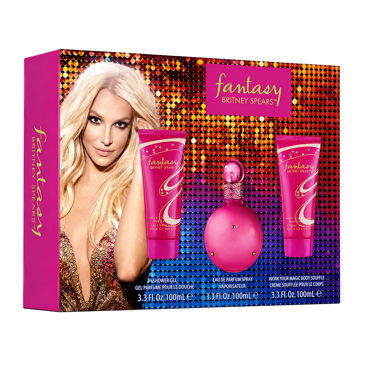 Set Perfume Britney Spears Fantasy EDP 3 Pzs Mujer 100ml, foto 9 de 10