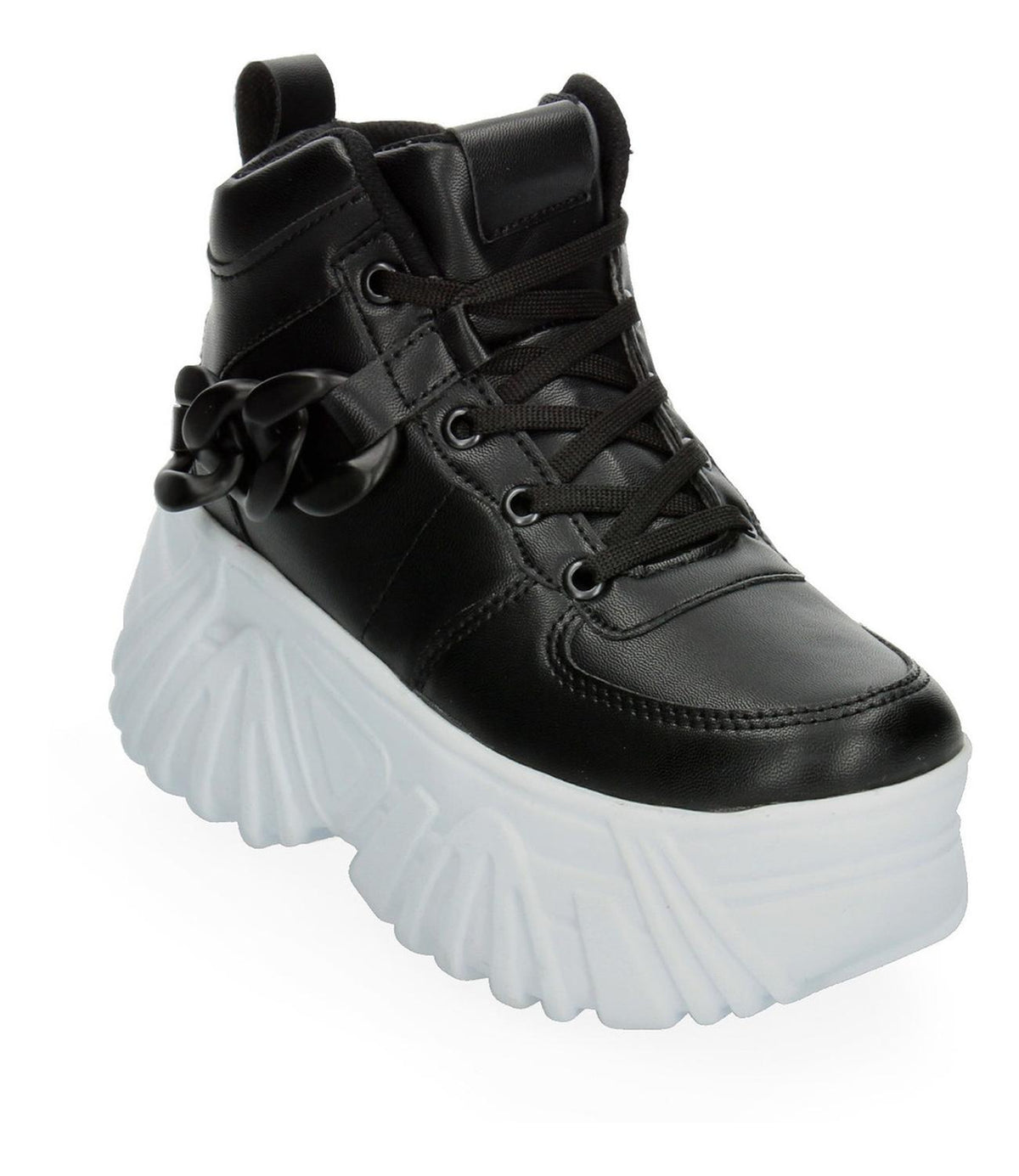 Tenis Bota Con Plataforma Negro Para Mujer [mad24], foto 6 de 11