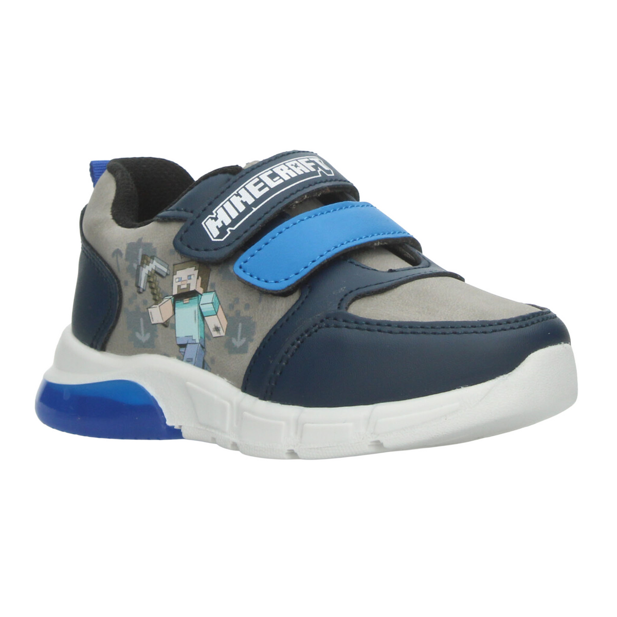 Tenis Minecraft Niño Azul Casual Cintas Adhesivas Infantil T15-18, foto 2 de 10