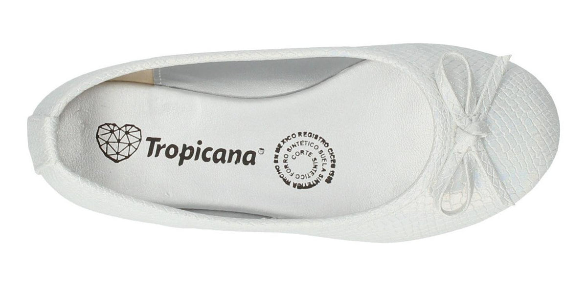 Balerina Flat Tropicana Para Niña 97005 Blanco [tro1033], foto 5 de 6