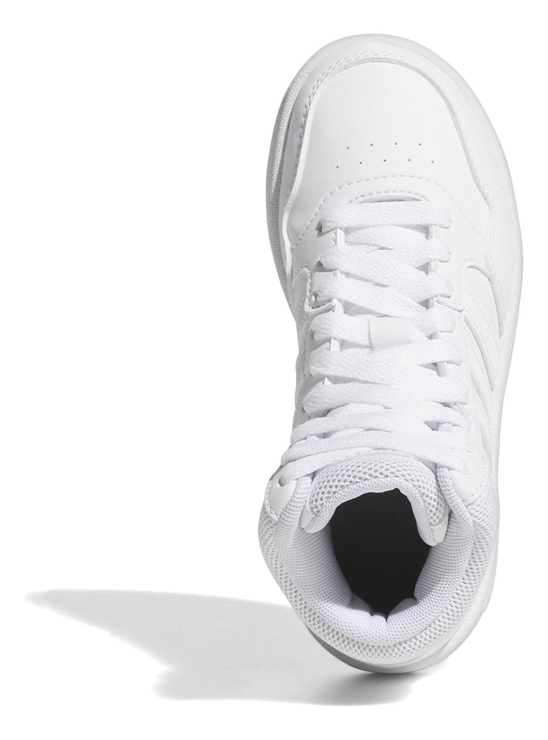 Tenis adidas Hoops 3.0 Tipo Bota Blanco Para Niño, foto 7 de 8