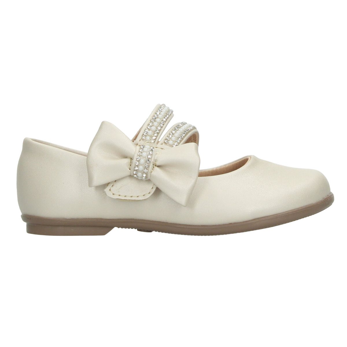 Flat Vavito Niña Beige Ceremonia Formal Infantil T15-18, foto 10 de 10