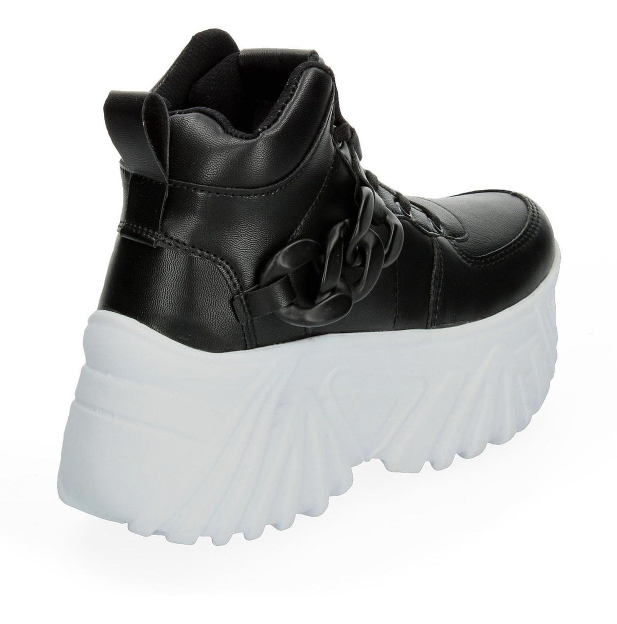 Tenis Bota Con Plataforma Negro Para Mujer [mad24], foto 5 de 11