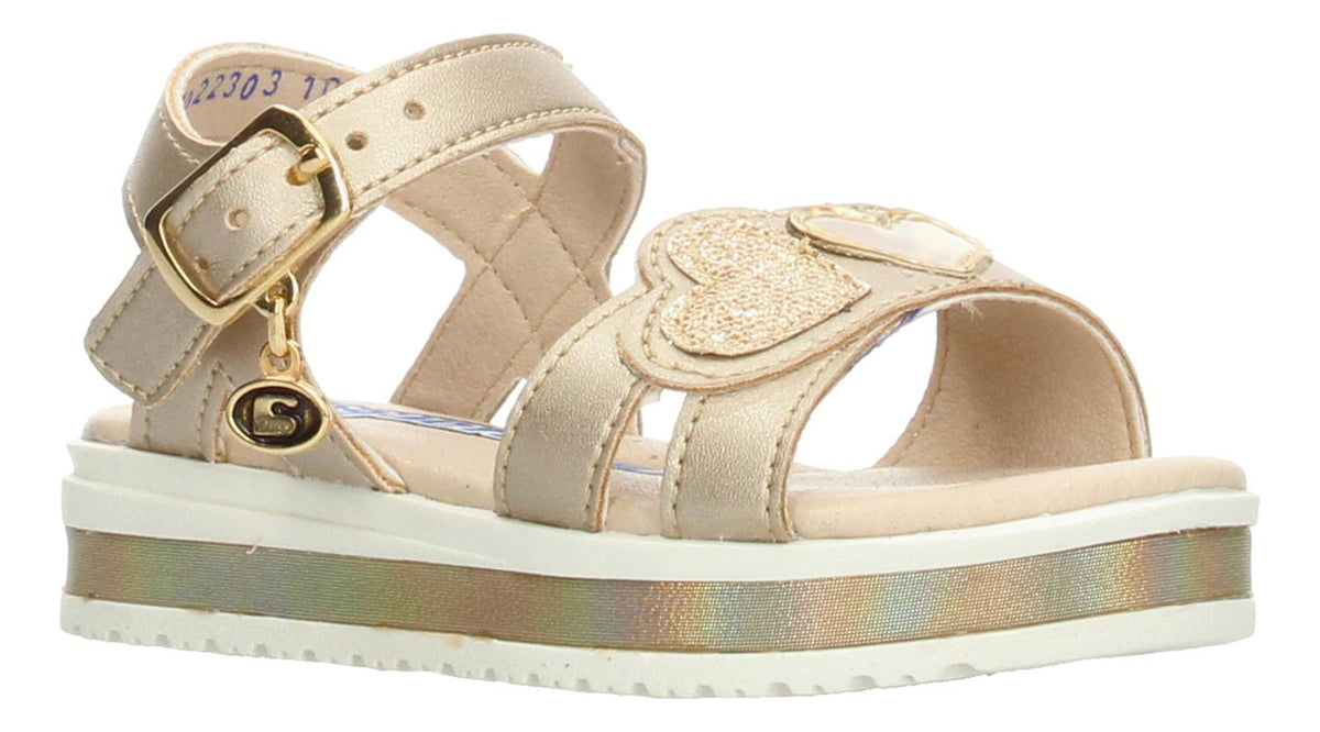Sandalias Coqueta Dorado Para Niña [cta957], foto 3 de 7