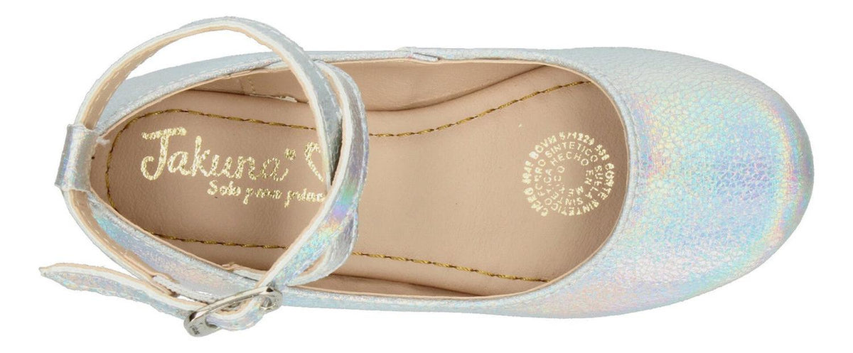 Flats Jakuna Niña Plateado Casual Infantil, foto 4 de 8