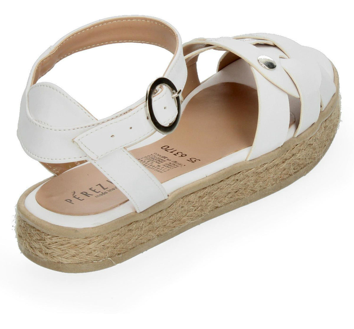 Sandalias Perez Lete Para Mujer 63170 Blanco [plt242], foto 4 de 10
