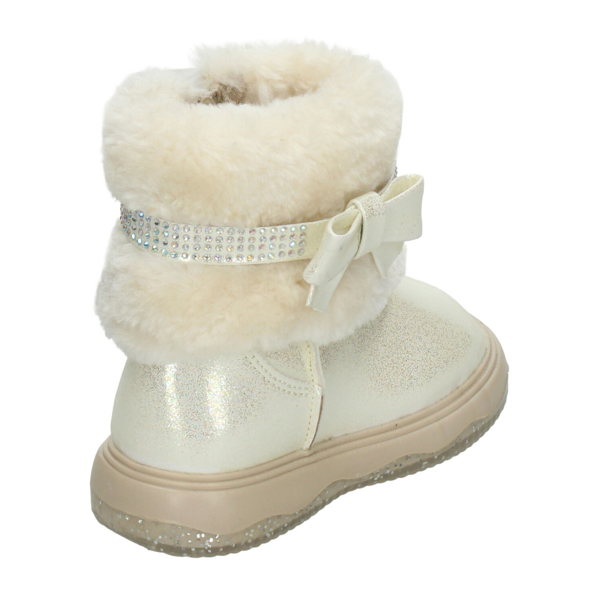 Bota Paressi Niña Crema Casual Peluche Infantil T15-18, foto 3 de 10