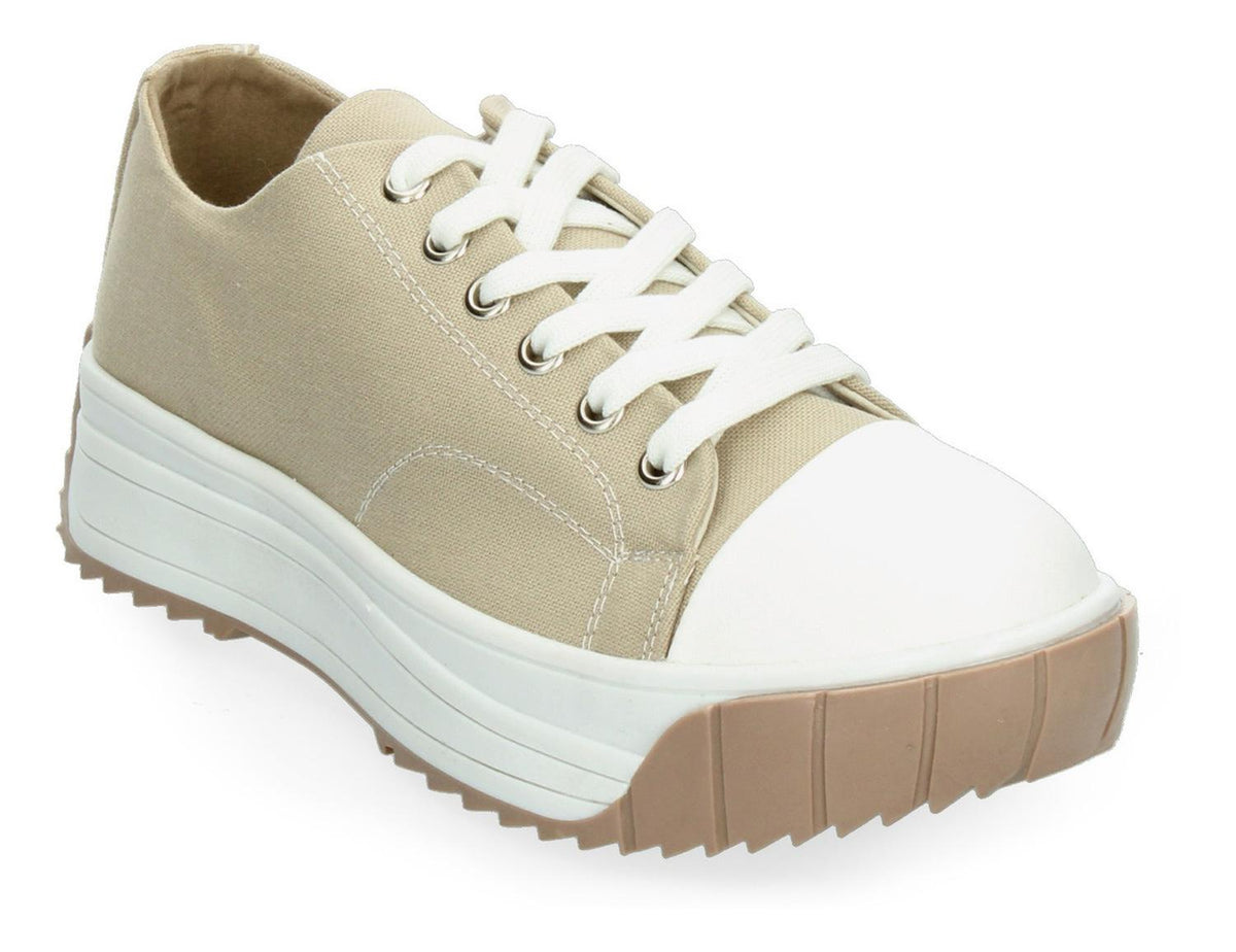 Tenis Plataforma Efe Beige Para Mujer [efe1043], foto 6 de 11