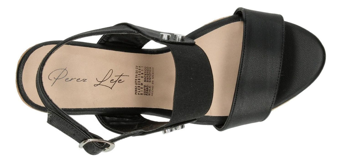 Sandalias Perez Lete Negro Para Mujer [plt319], foto 7 de 9