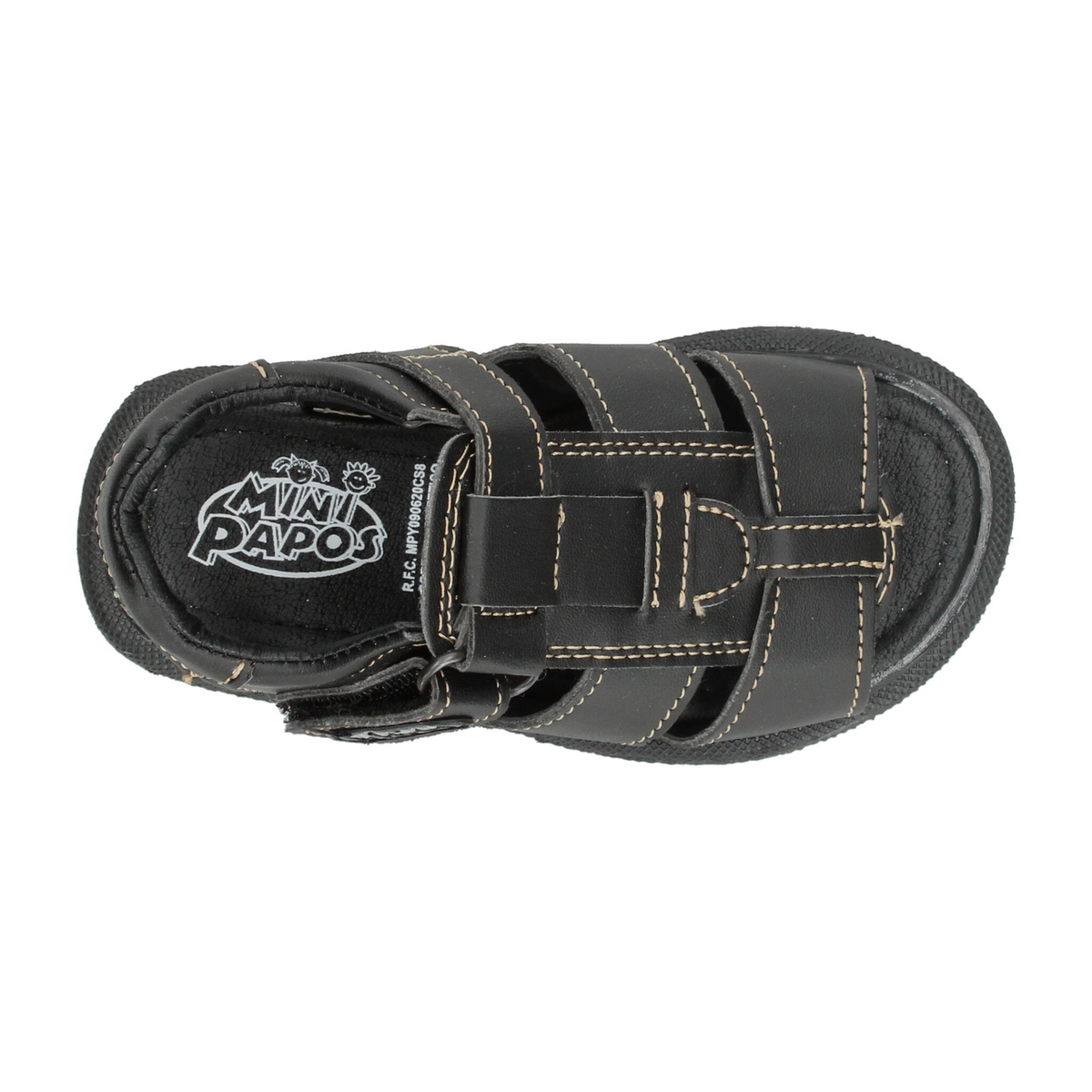 Sandalias Minipapos Negro para Niño T18-22 [MNP334], foto 8 de 10