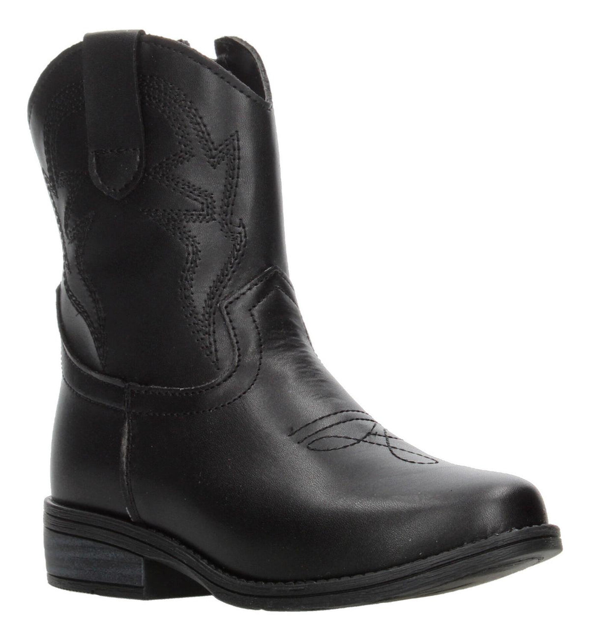 Bota Vaquera Niña Tropicana Negro Cierre Zipper Texana, foto 2 de 10