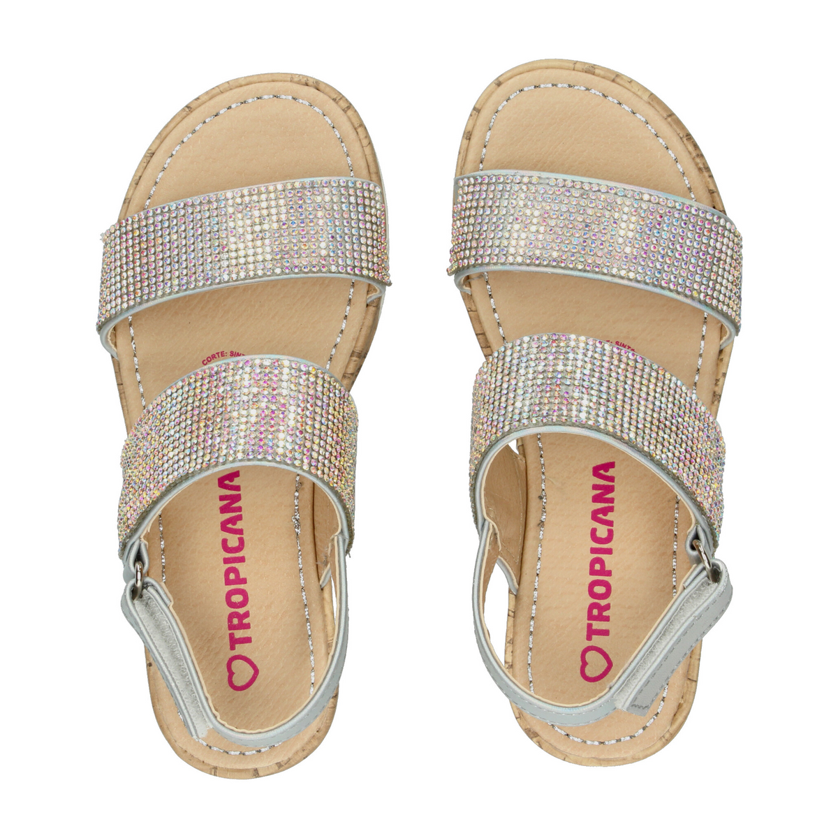 Sandalias Tropicana Niña Plateado Casual Dama Jr. T22-25, foto 10 de 10