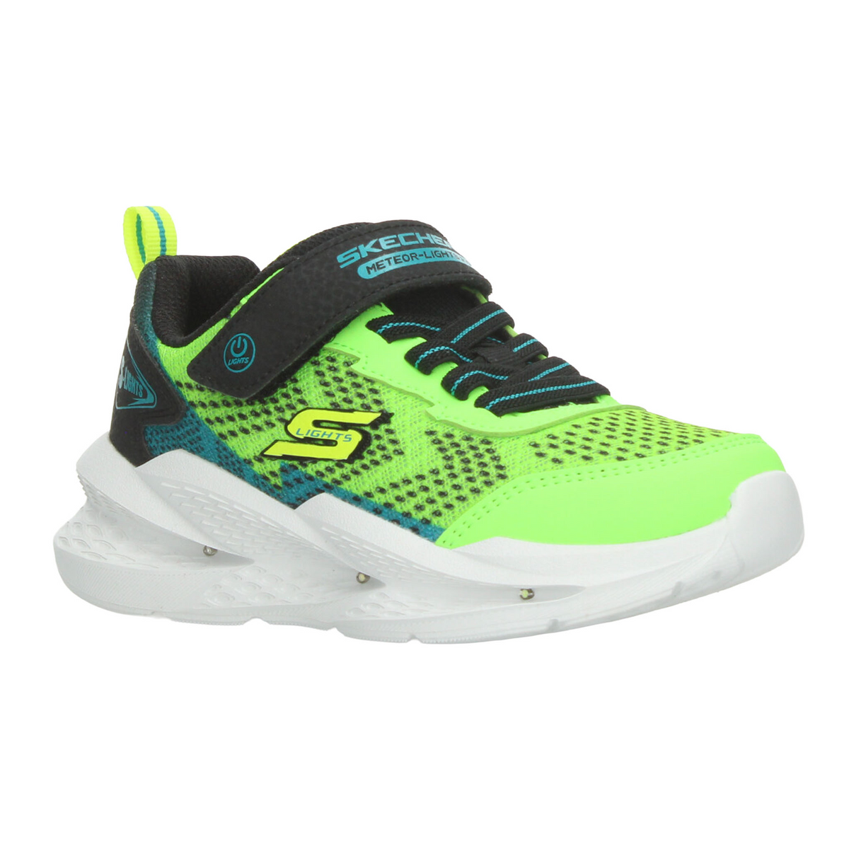 Tenis Skechers Meteor-Lights 2.0 Niño Verde Casual Led Infantil T17-22, foto 2 de 10