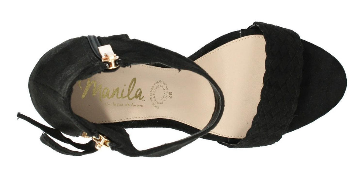 Sandalias Manila Para Mujer B997 Negro [mla298], foto 5 de 6