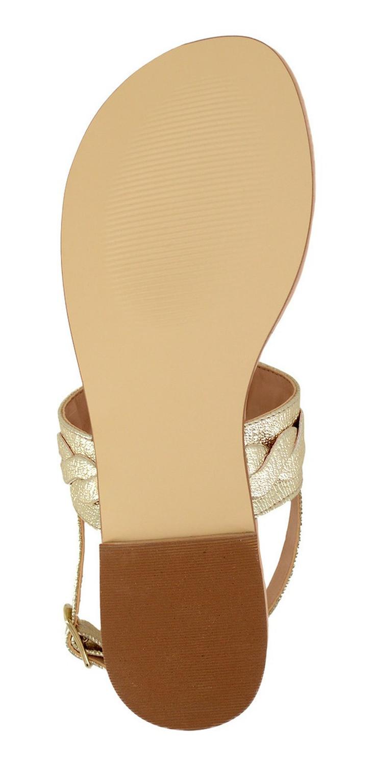 Sandalias Perez Lete Para Mujer 99016 Dorado [plt144], foto 6 de 6