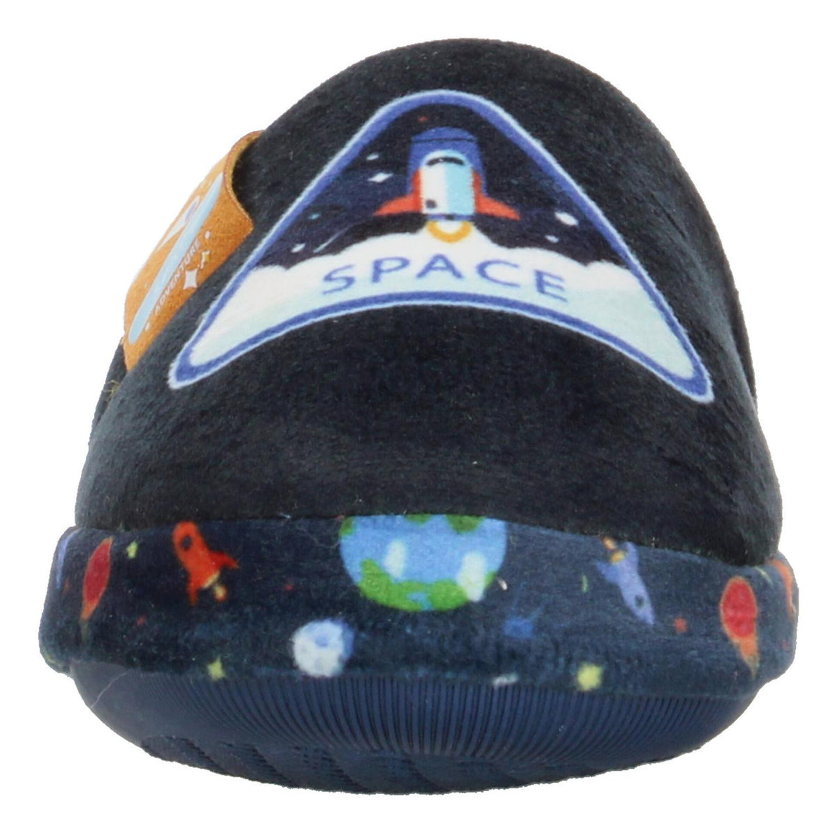 Pantuflas Wafiq Azul Marino Niño Afelpada Comoda Espacial, foto 7 de 10