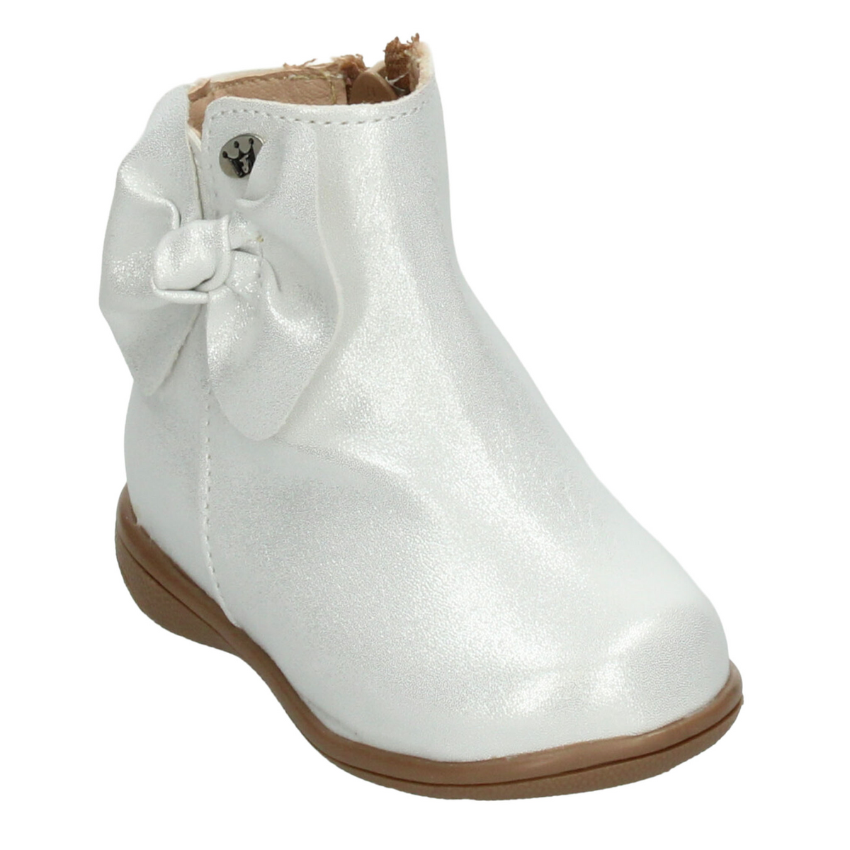 Bota Jakuna Niña Plateado Casual Cierre Infantil T12-15, foto 4 de 10