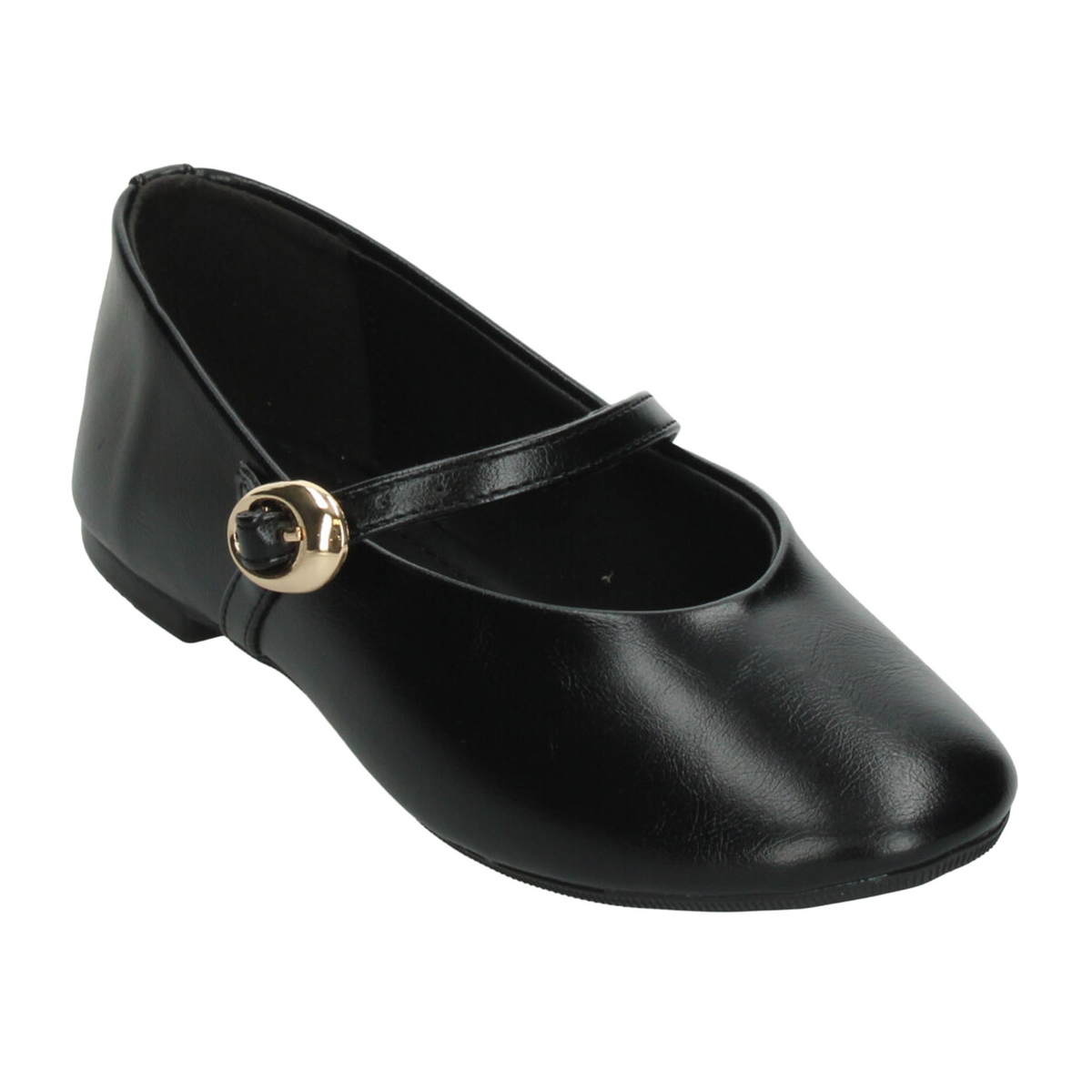 Flats Paulina Mary Jane Dama Negro Casual Hebilla Mujer, foto 4 de 10