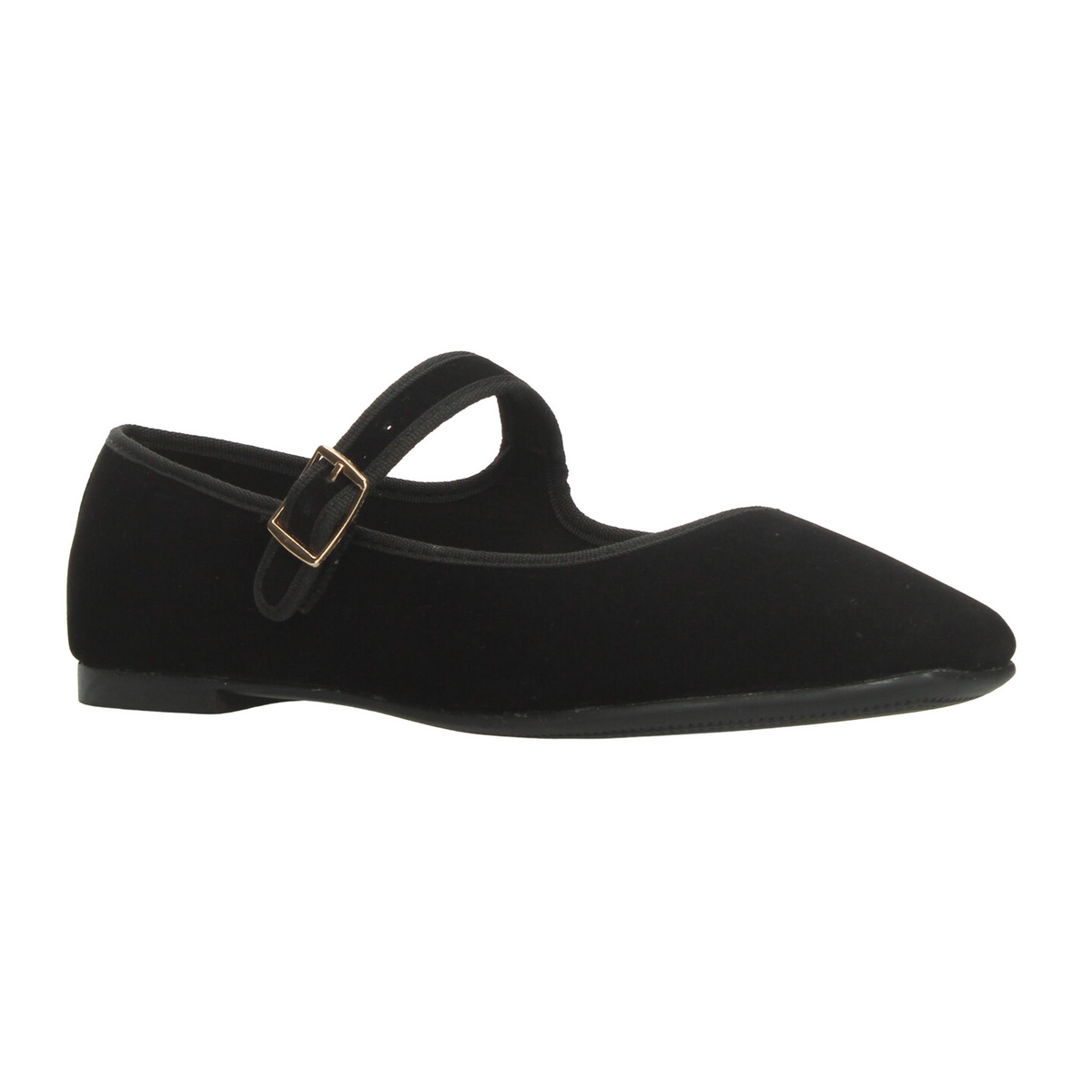 Flats Paulina Mary Jane Dama Negro Casual Gamuza Mujer, foto 2 de 10