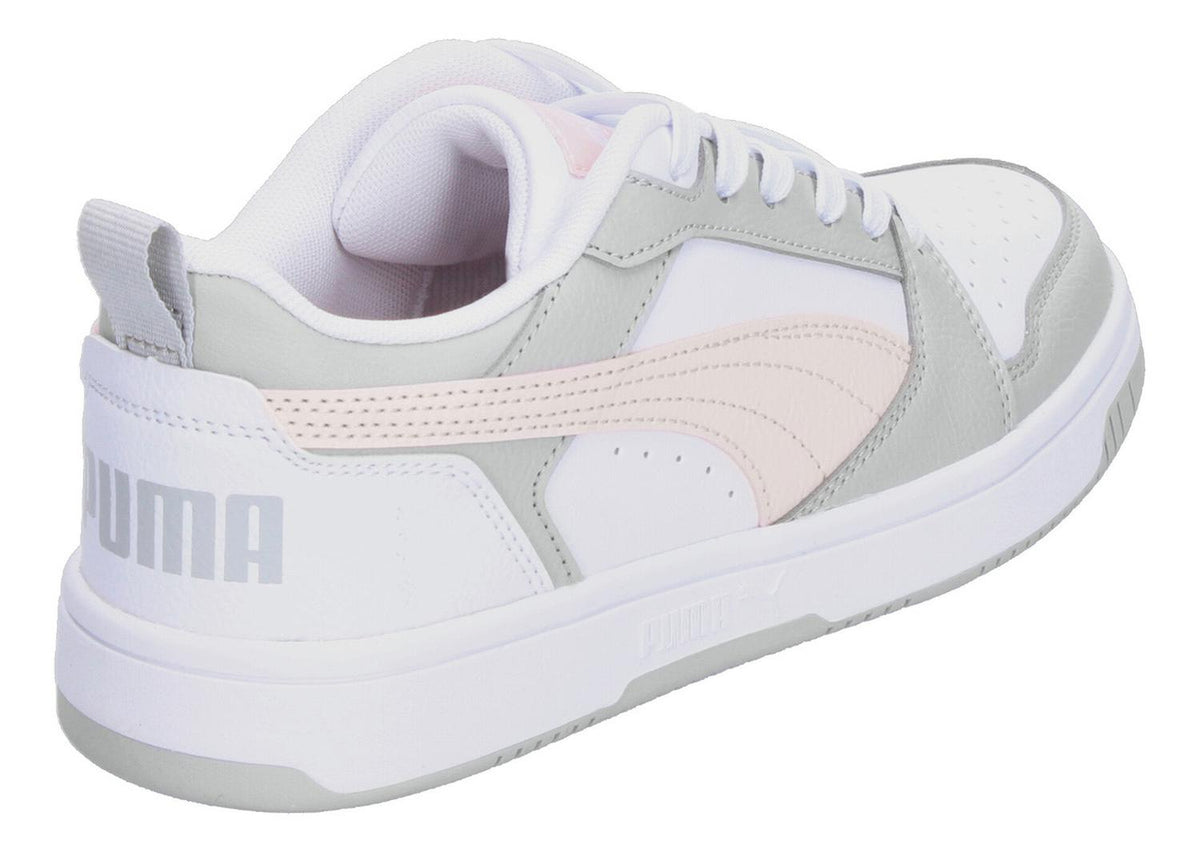 Tenis Puma Rebound V6 Jr Blanco Para Niña [pum916], foto 4 de 8